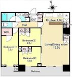 HARUMI FLAG SKYDUO SUN VILLAGE (晴海フラッグ スカイデュオ サンヴィレッジ) 37階 間取り図