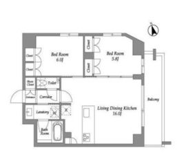ENetial代官山 703 間取り図