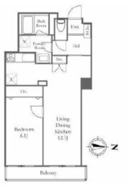 リバーシティ21イーストタワーズ 10-3205 間取り図