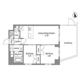 ENetial代官山 303 間取り図
