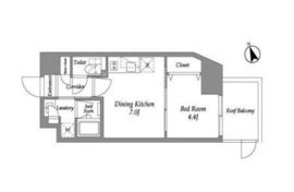 ENetial代官山 605 間取り図