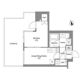 ENetial代官山 301 間取り図