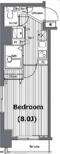 ガラ・グランディ日本橋 10階 間取り図