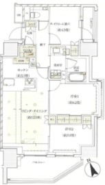 ザ・パークハウス文京本駒込 6階 間取り図