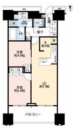 富久クロスコンフォートタワー(Tomihisa Cross)  22階 間取り図