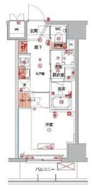 ハーモニーレジデンス横浜大通り公園EIRAKU 303 間取り図