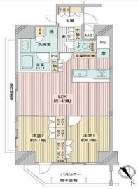 プレシス浅草雷門 2階 間取り図