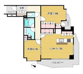 オーベル三軒茶屋dR 5階 間取り図