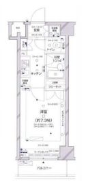 パレステュディオ新宿パークサイド 9階 間取り図