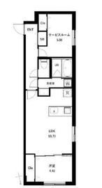COEUR BLANC西荻窪 205 間取り図