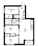 COEUR BLANC西荻窪 206 間取り図