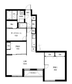 COEUR BLANC西荻窪 103 間取り図