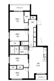 COEUR BLANC西荻窪 502 間取り図