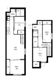 COEUR BLANC西荻窪 403 間取り図