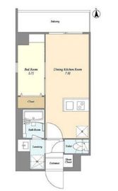 グランカーサ尾久 203 間取り図