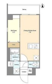 グランカーサ尾久 403 間取り図
