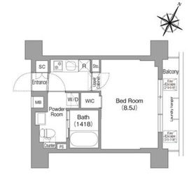 コンフォリア・リヴ新中野SOUTH 406 間取り図