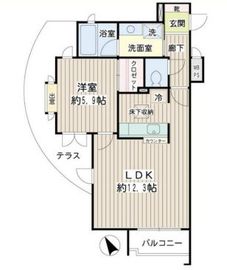 プレシャスヒル大崎 1階 間取り図