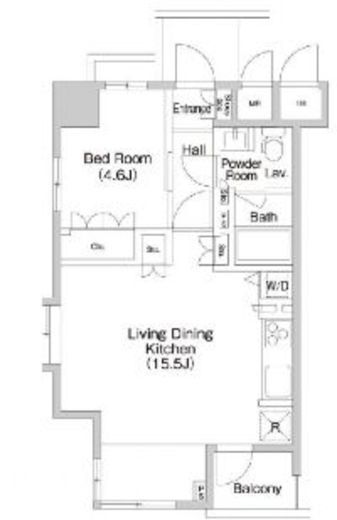 プライムアーバン池袋 1205 間取り図