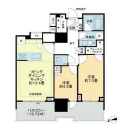 HARUMI FLAG SUN VILLAGE (晴海フラッグ サンヴィレッジ) 7階 間取り図