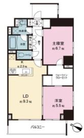 グレイスコート目黒 5階 間取り図