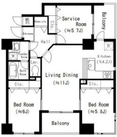 オークヒルズ五番館 403 間取り図