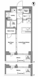 コンフォリア戸越公園 208 間取り図