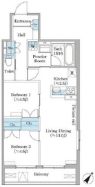 フィカーサ横浜 202 間取り図