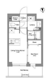 コンフォリア戸越公園 411 間取り図