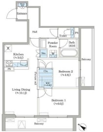 フィカーサ横浜 205 間取り図