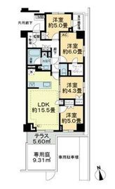 オープンレジデンシア北綾瀬プレイス 1階 間取り図
