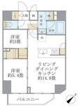アジールコート町屋 603 間取り図