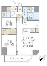 アジールコート町屋 603 間取り図