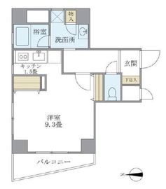サンハイツ浅草 503 間取り図