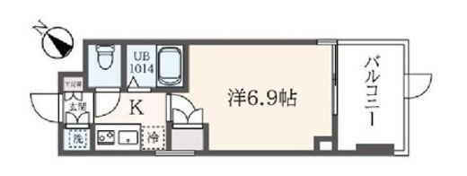 フェルテ中野 711 間取り図