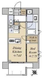 ベルジェンド横濱伊勢佐木アティックス・アベニュー 4F1 間取り図