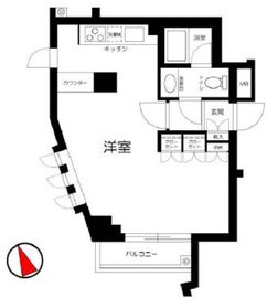 ビット代々木上原ラティス 4階 間取り図