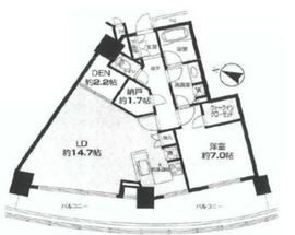 タワーレジデンストーキョー 4階 間取り図