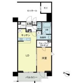 パトリア九段下 1401 間取り図