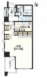 神宮前シティタワー 5階 間取り図