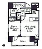 サンウッドフラッツ神田神保町 12階 間取り図