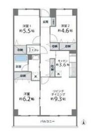 目黒本町マンション 409 間取り図