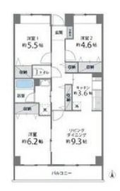 目黒本町マンション 404 間取り図