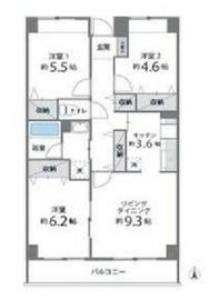 目黒本町マンション 605 間取り図