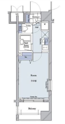 コンシェリア・デュー代々木公園 5階 間取り図