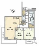 ピアースコード代々木参宮橋 2階 間取り図