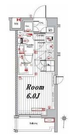 メイクスデザイン武蔵小杉アジールコート 5階 間取り図
