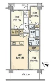 プラウド宮前平 3階 間取り図
