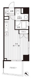 Ti-HIGASHIAZABU 407 間取り図