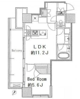 リビオ日本橋人形町 10階 間取り図